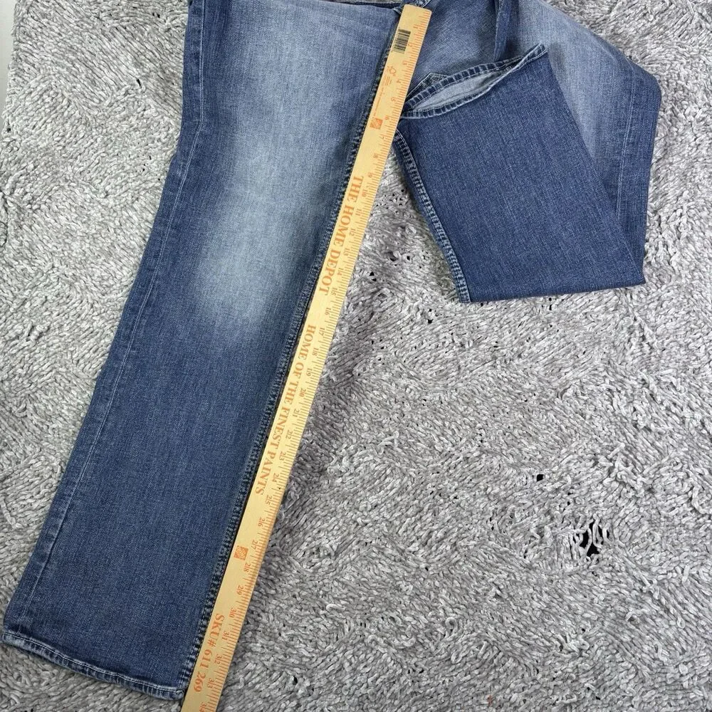 BKE JAKE Mens 30x34 Blue Denim Buckle Stretch Preppy Party Flex Style ABP15388